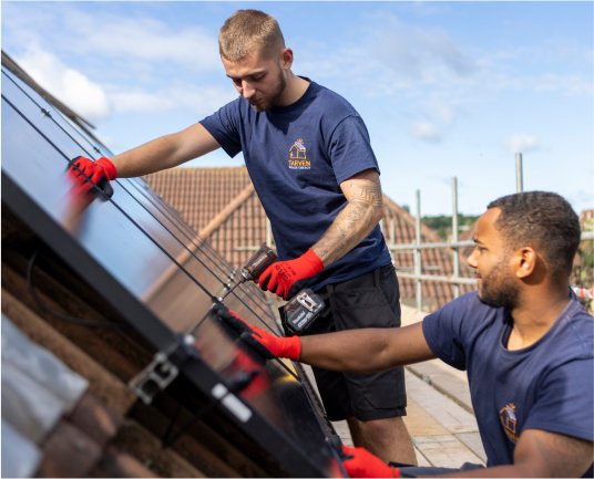 Installing solar panels